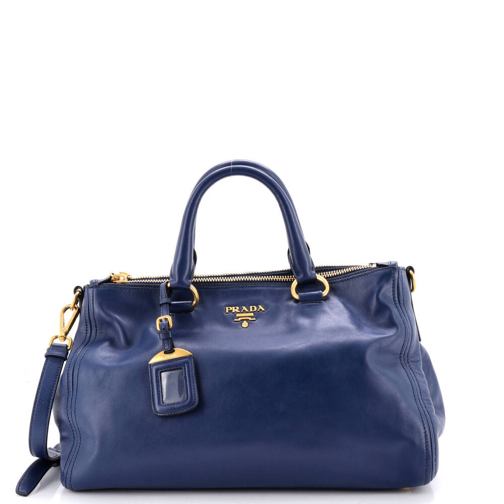 Prada Large Double Zip Convertible Tote